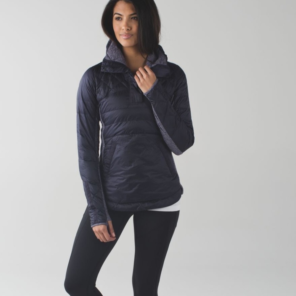 Lululemon down for a run purple pullover. Size 6